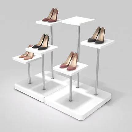 Clothing and Shoes Window Display Stand, Display Racks for Shoe Store, Small Shelves for Bag Store Display.