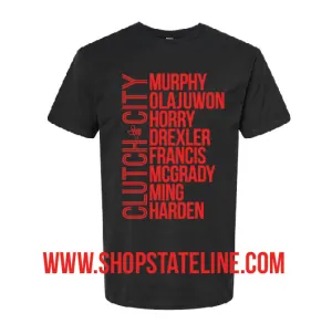 Clutch City Legends -Black and Red Unisex