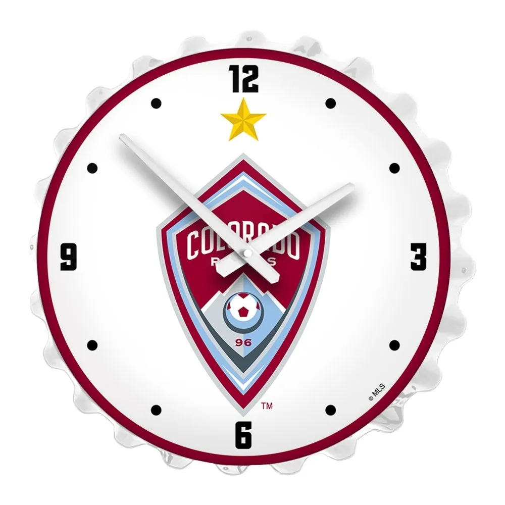 Colorado Rapids: Bottle Cap Lighted Wall Clock