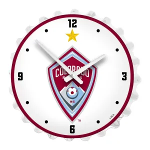 Colorado Rapids: Bottle Cap Lighted Wall Clock