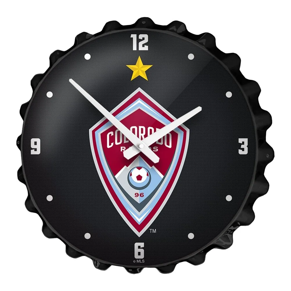 Colorado Rapids: Bottle Cap Wall Clock