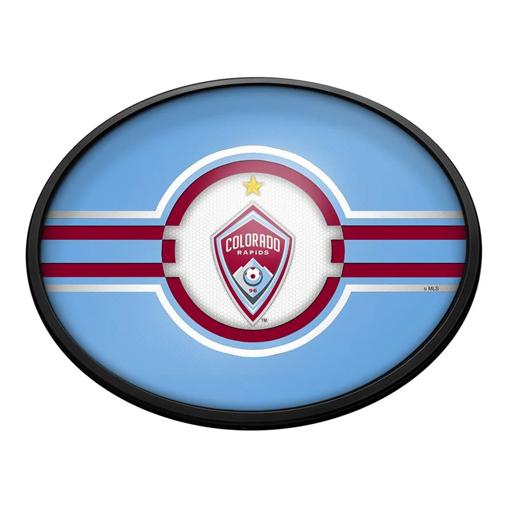 Colorado Rapids: Oval Slimline Lighted Wall Sign