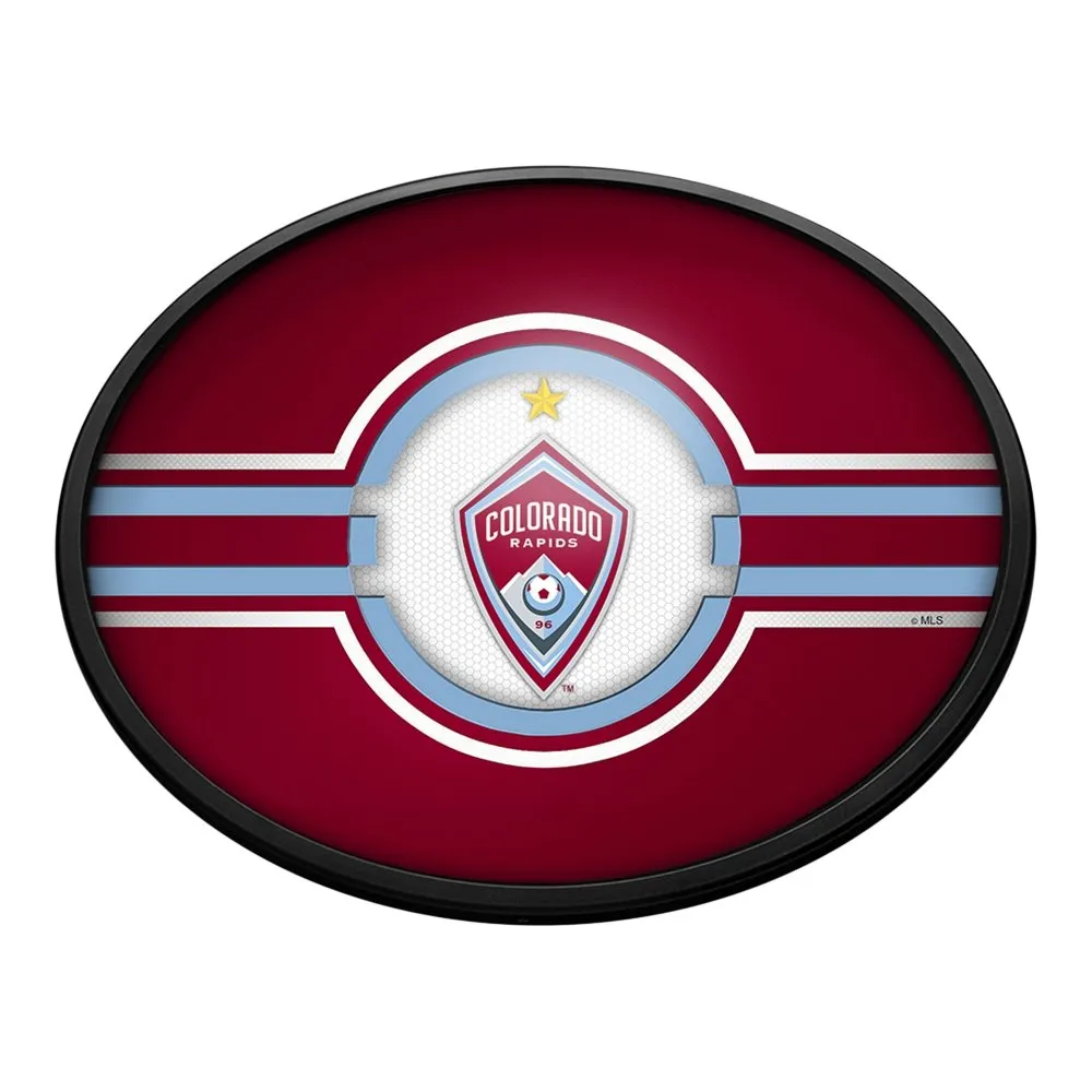 Colorado Rapids: Oval Slimline Lighted Wall Sign