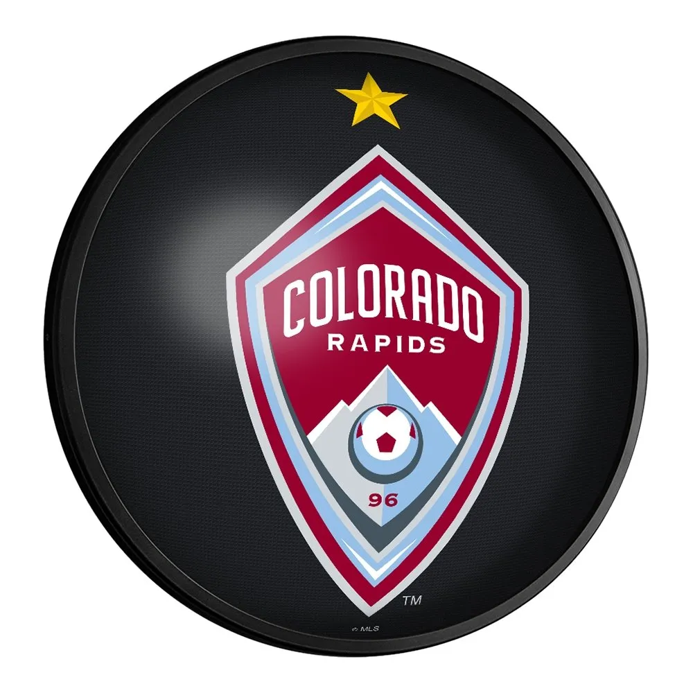 Colorado Rapids: Round Slimline Lighted Wall Sign