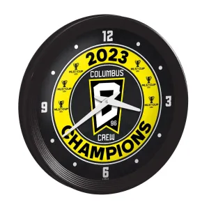 Columbus Crew: 6x MLS Cup Champs - Ribbed Frame Wall Clock