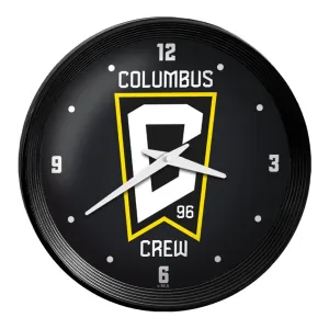 Columbus Crew: Ribbed Frame Wall Clock