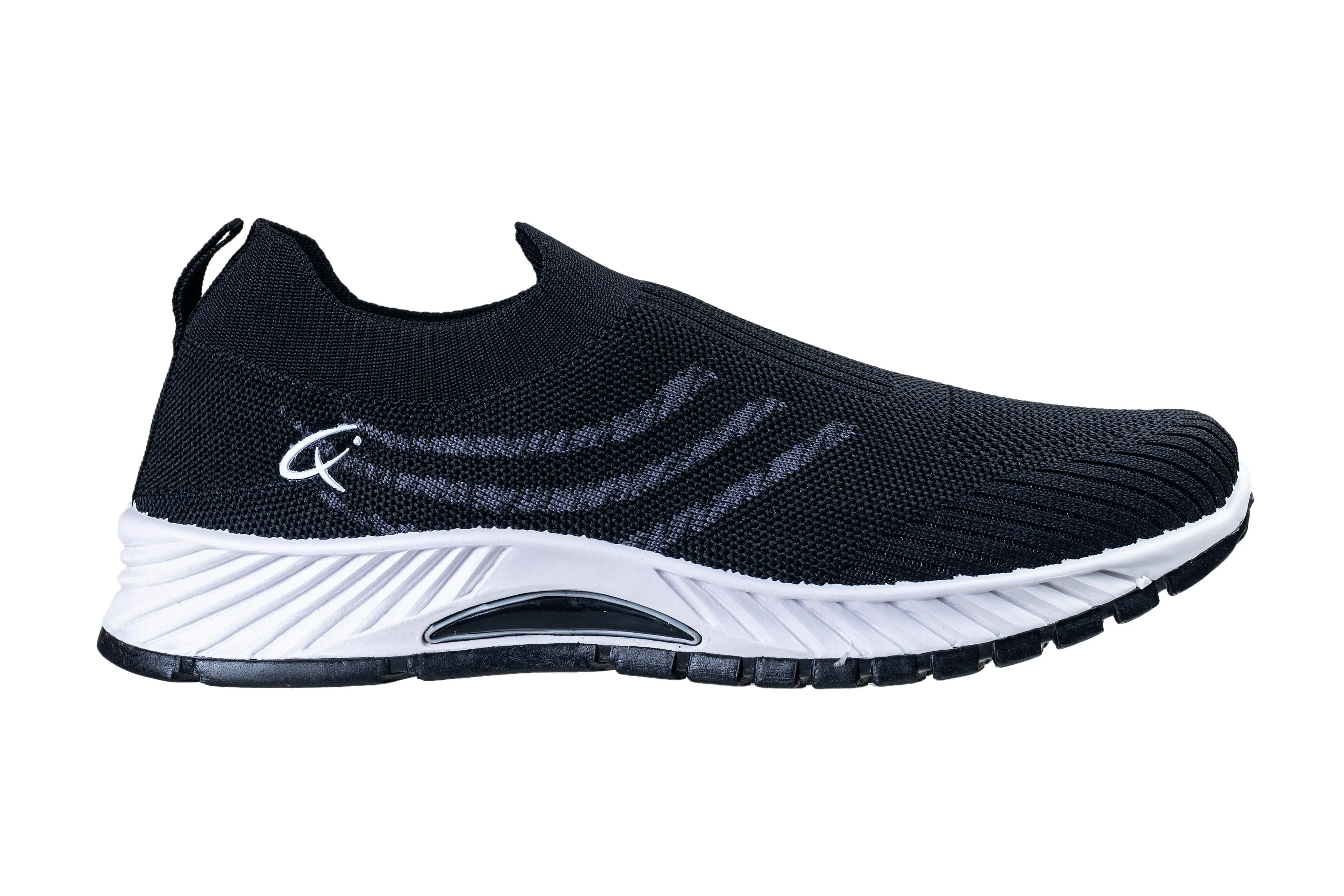 Comfort Walk Gents Black Sports Shoe
