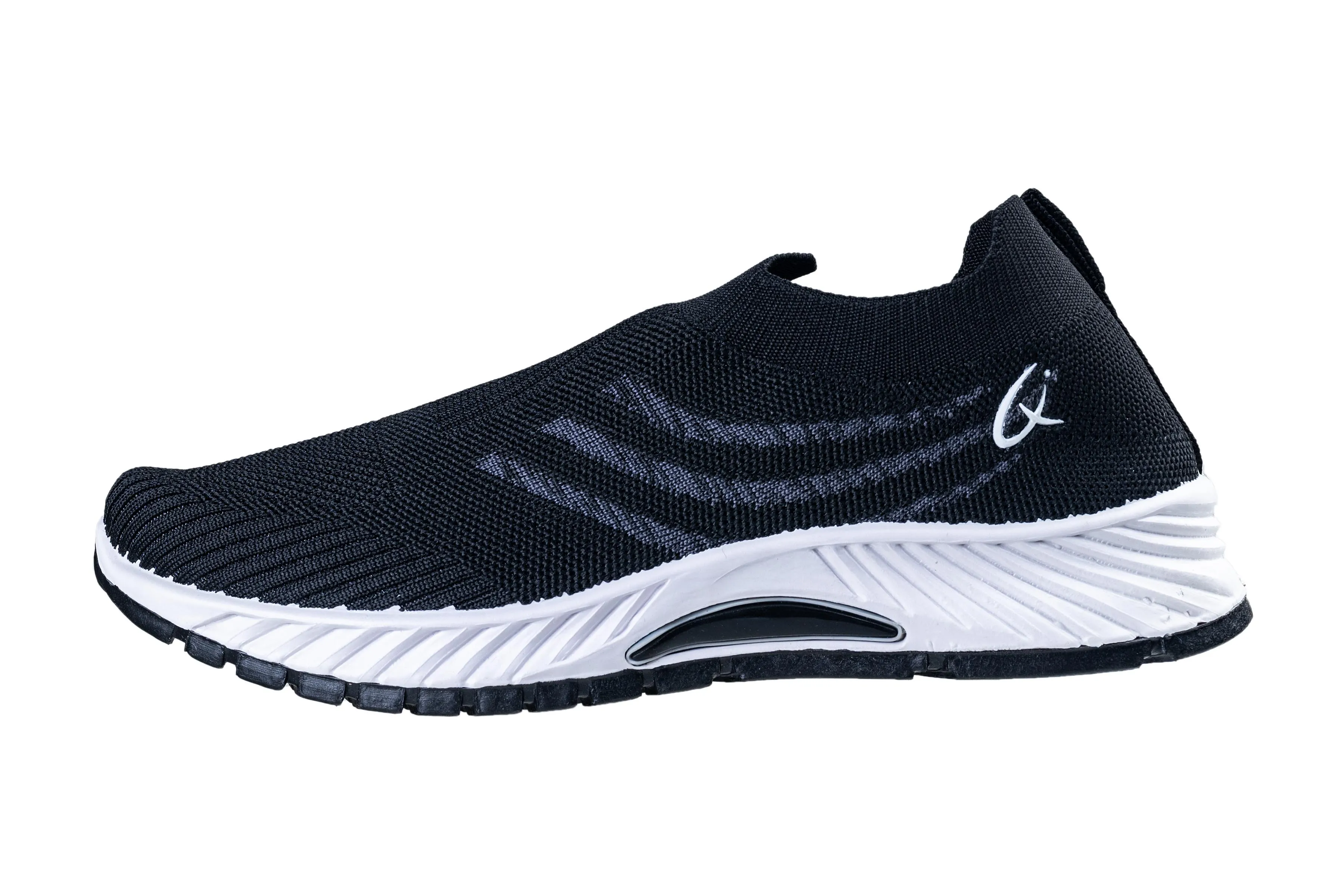 Comfort Walk Gents Black Sports Shoe