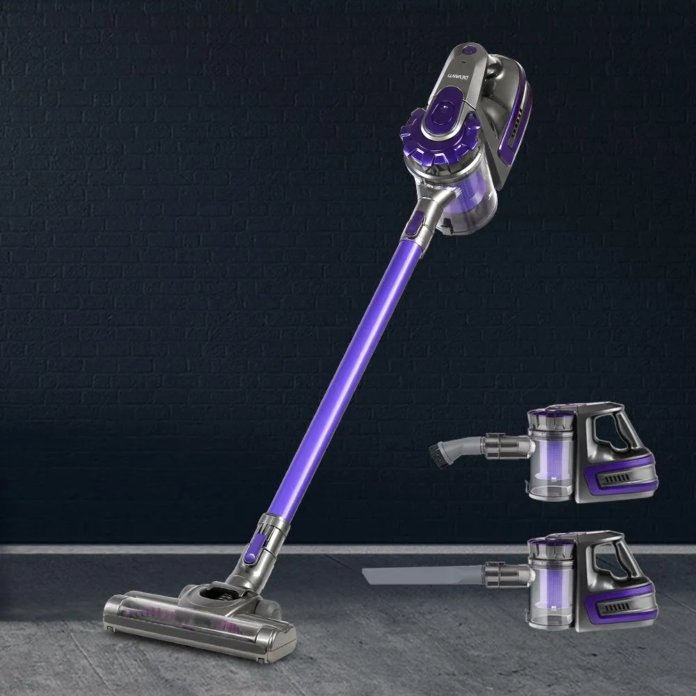 Cordless Handheld Stick Vacuum Cleaner 2 Speed Purple Grey