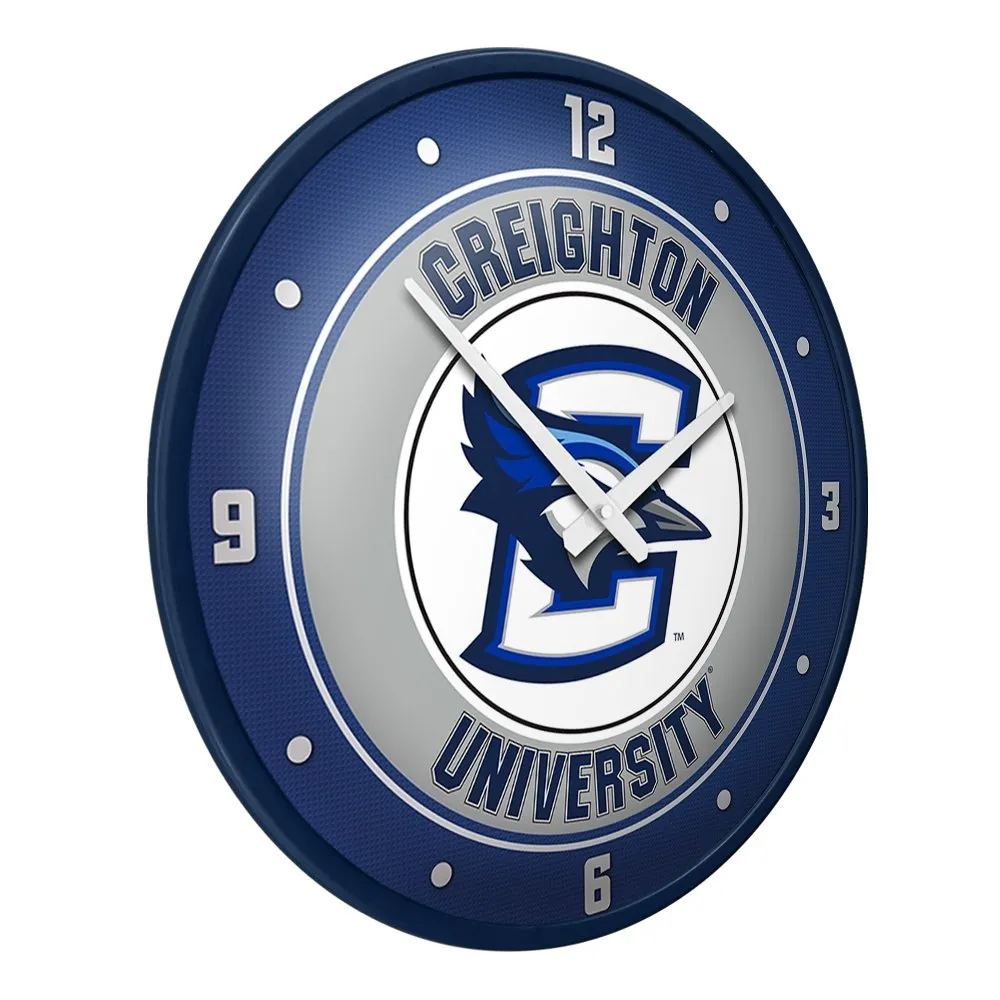 Creighton Bluejays: Modern Disc Wall Clock