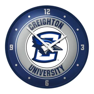Creighton Bluejays: Modern Disc Wall Clock