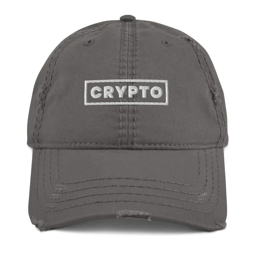 Crypto Bold Box Title - Crypto Dad Hat