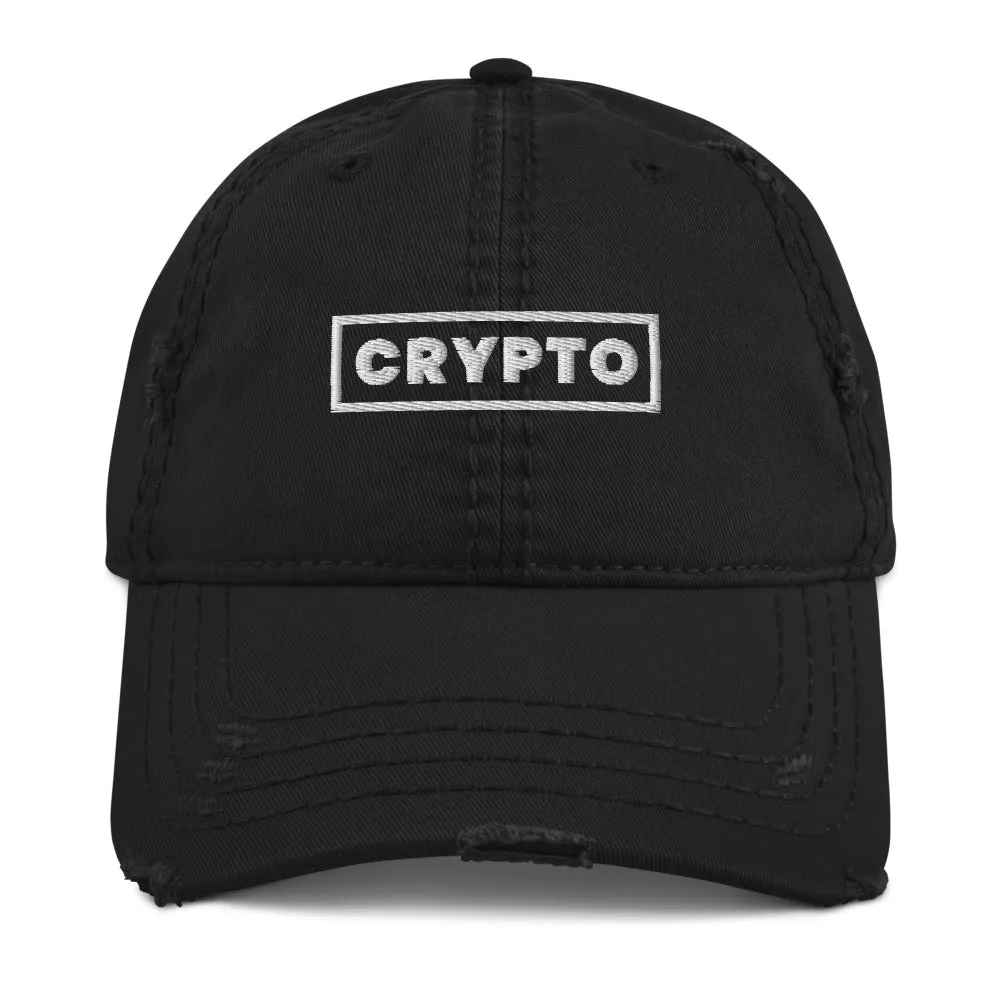 Crypto Bold Box Title - Crypto Dad Hat