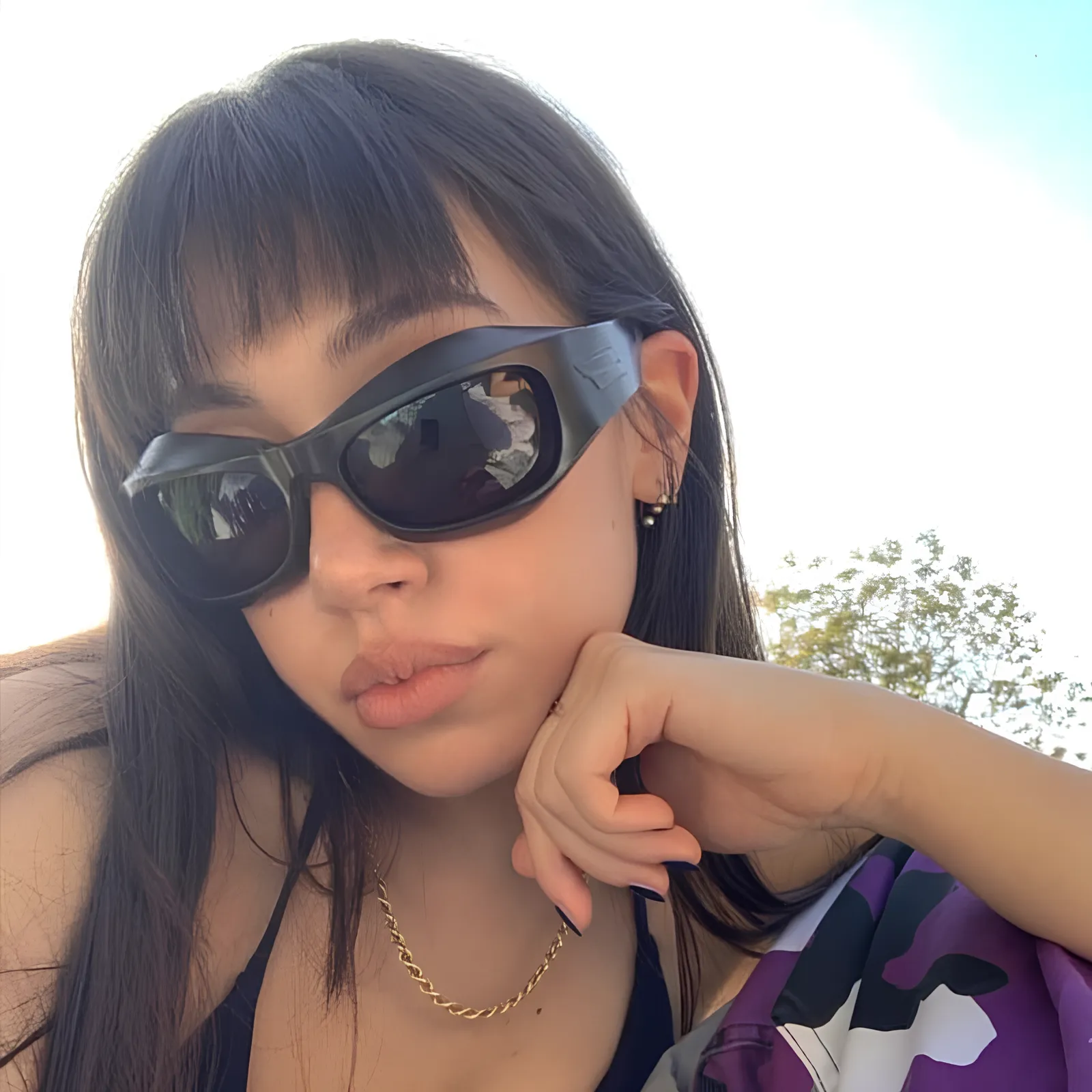 Cyber Y2K Punk Steampunk Sunglasses – UV400 Square Sports Shades for Women & Men