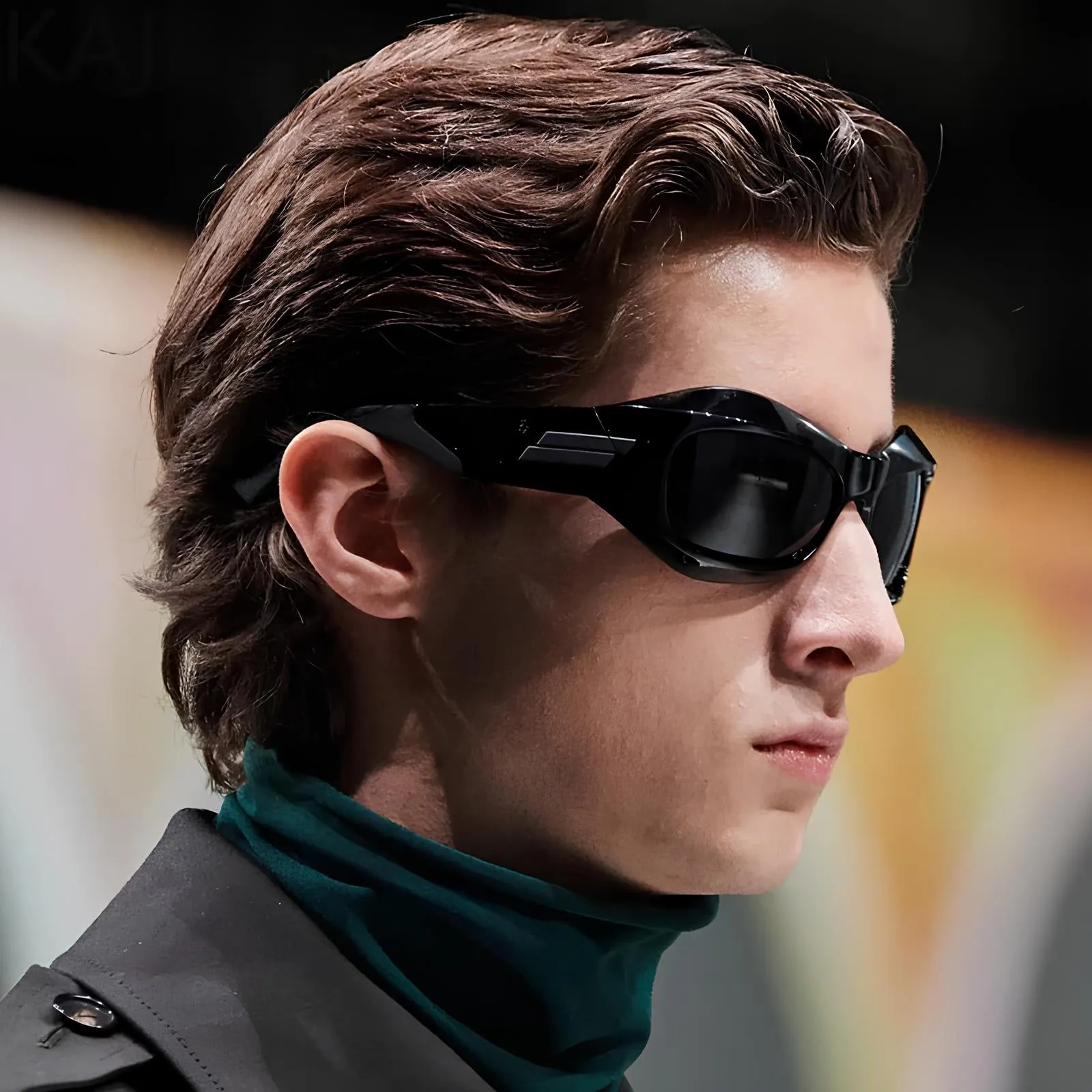 Cyber Y2K Punk Steampunk Sunglasses – UV400 Square Sports Shades for Women & Men