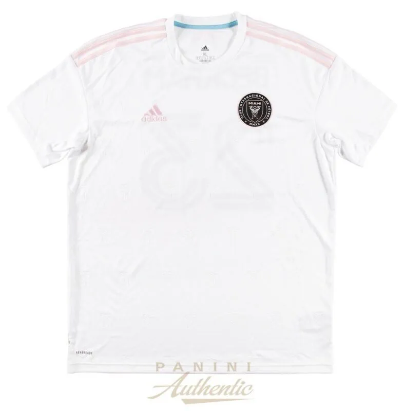 DAVID BECKHAM Autographed Inter Miami CF Adidas 2021 White Jersey PANINI