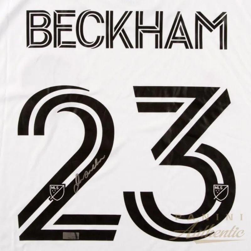 DAVID BECKHAM Autographed Inter Miami CF Adidas 2021 White Jersey PANINI