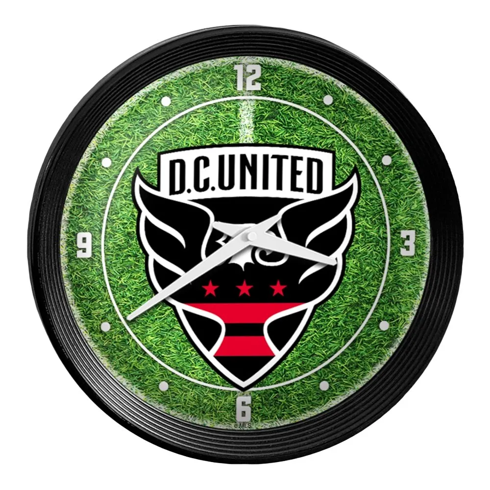 D.C. United: Pitch - Ribbed Frame Wall Clock
