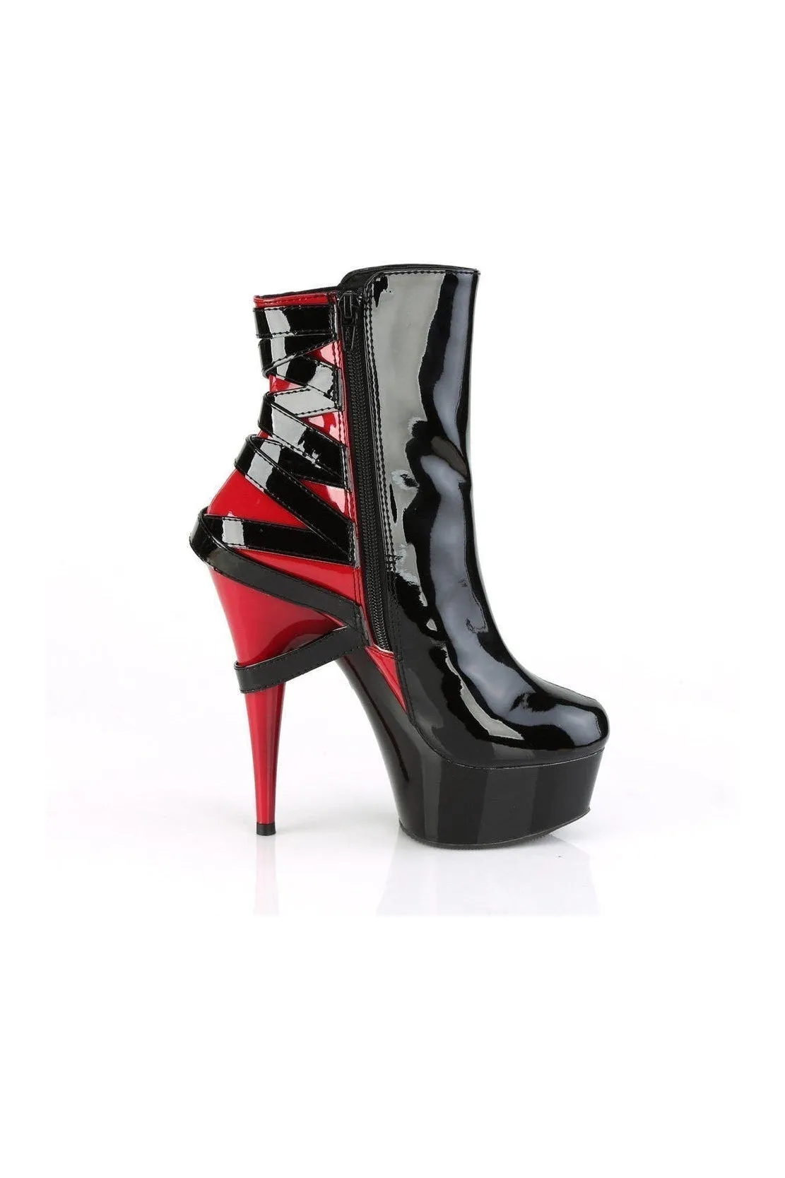 DELIGHT-1012 Exotic Boot | Black Patent