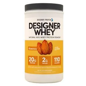 Designer Protein Designer Whey Natural 100% Whey Protein Vanilla Almond 1.9 lbs