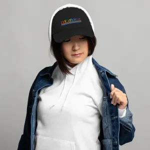 Distressed Dad Hat for Men and Women: EverWalk Rainbow Limited Edition