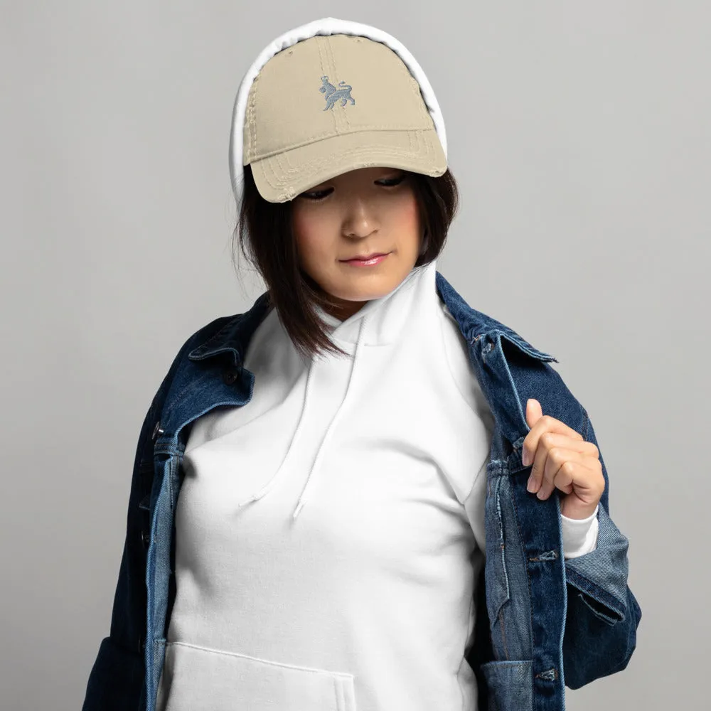 Distressed Logo Dad Hat /  1 Color
