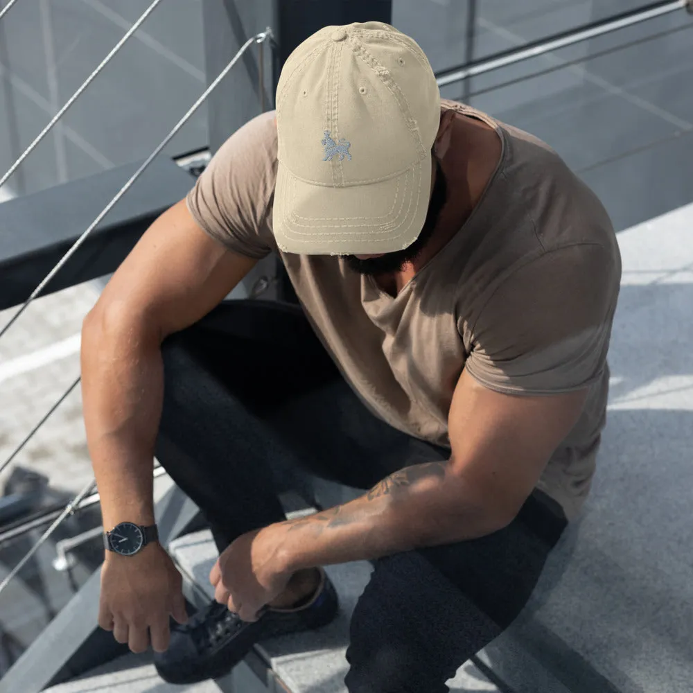 Distressed Logo Dad Hat /  1 Color