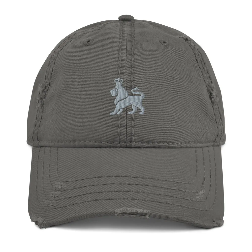 Distressed Logo Dad Hat /  1 Color