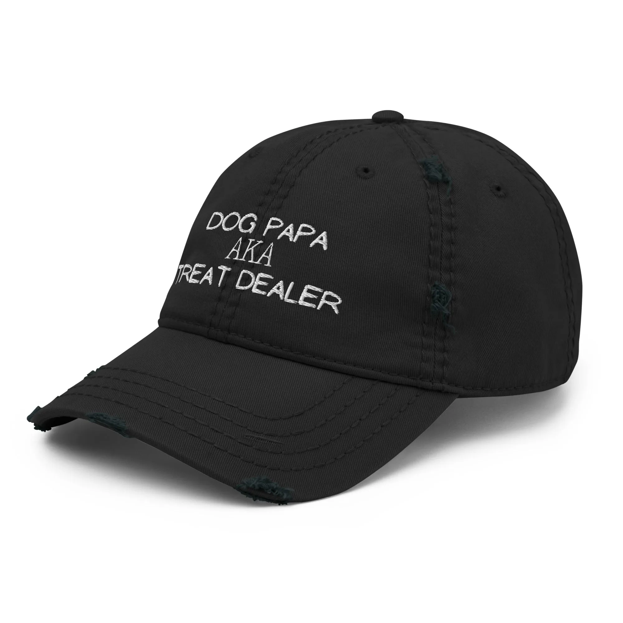 Dog Papa aka Treat Dealer Distressed Hat