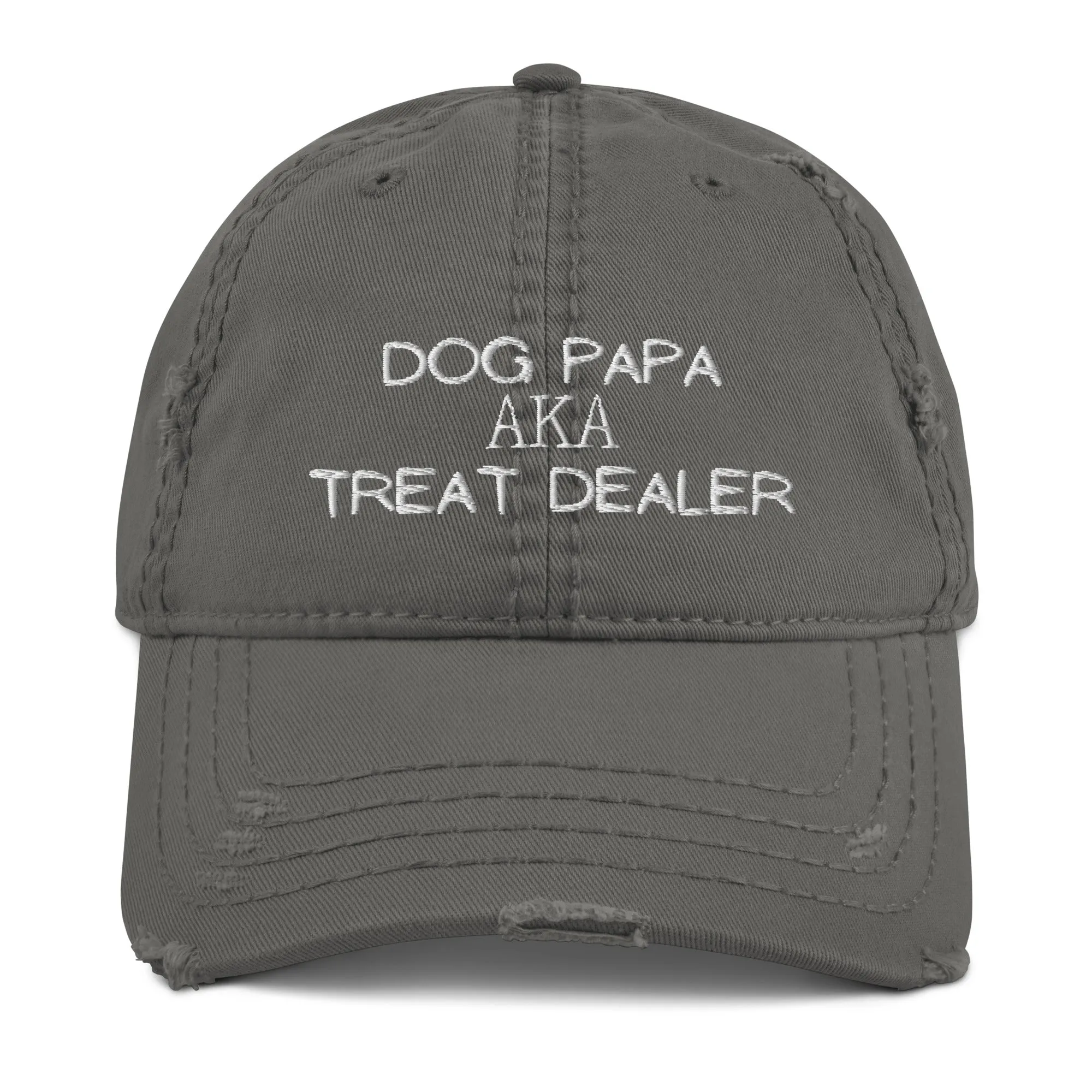 Dog Papa aka Treat Dealer Distressed Hat