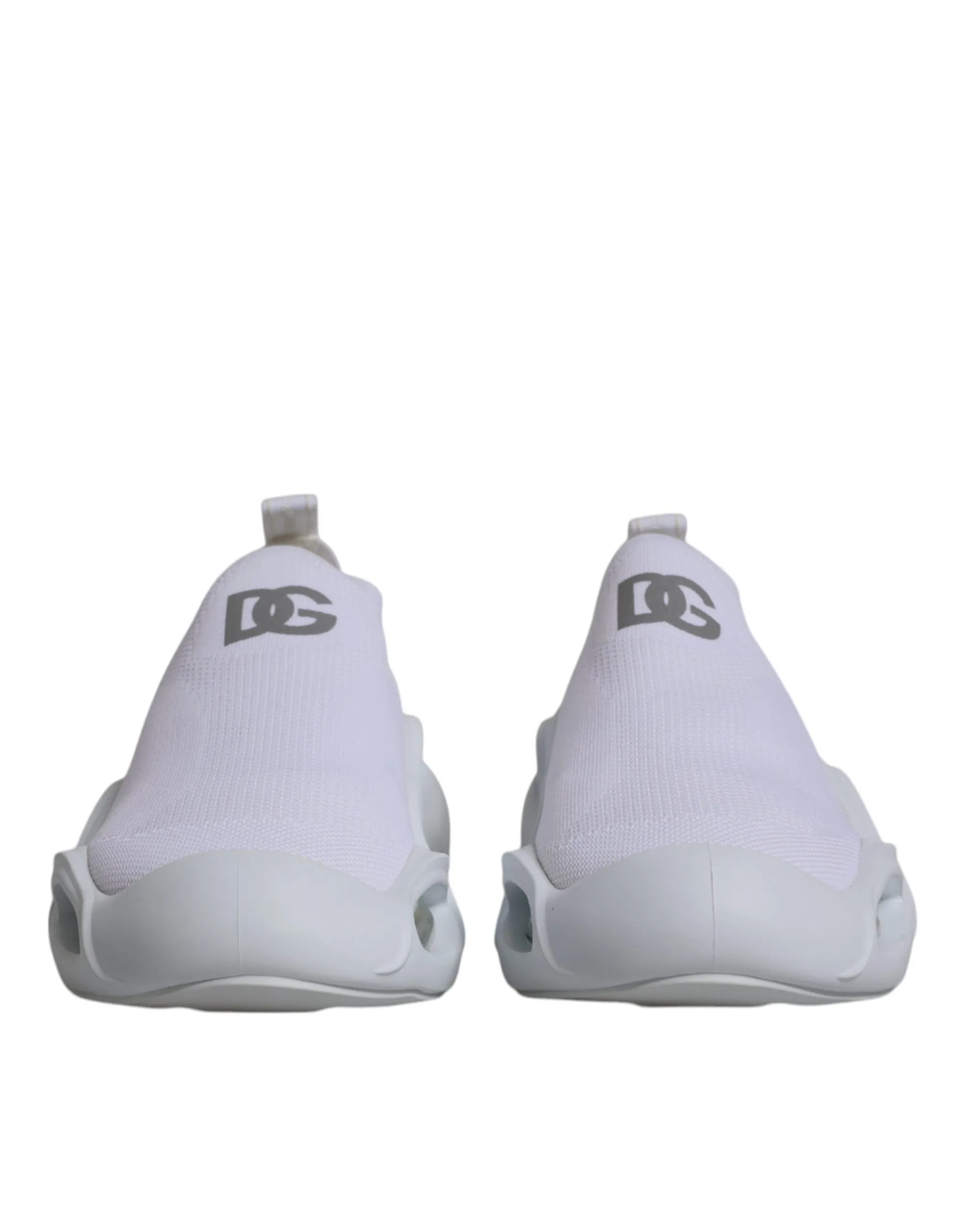 Dolce & Gabbana White Slip On Wave Low Top Men Sneakers Shoes