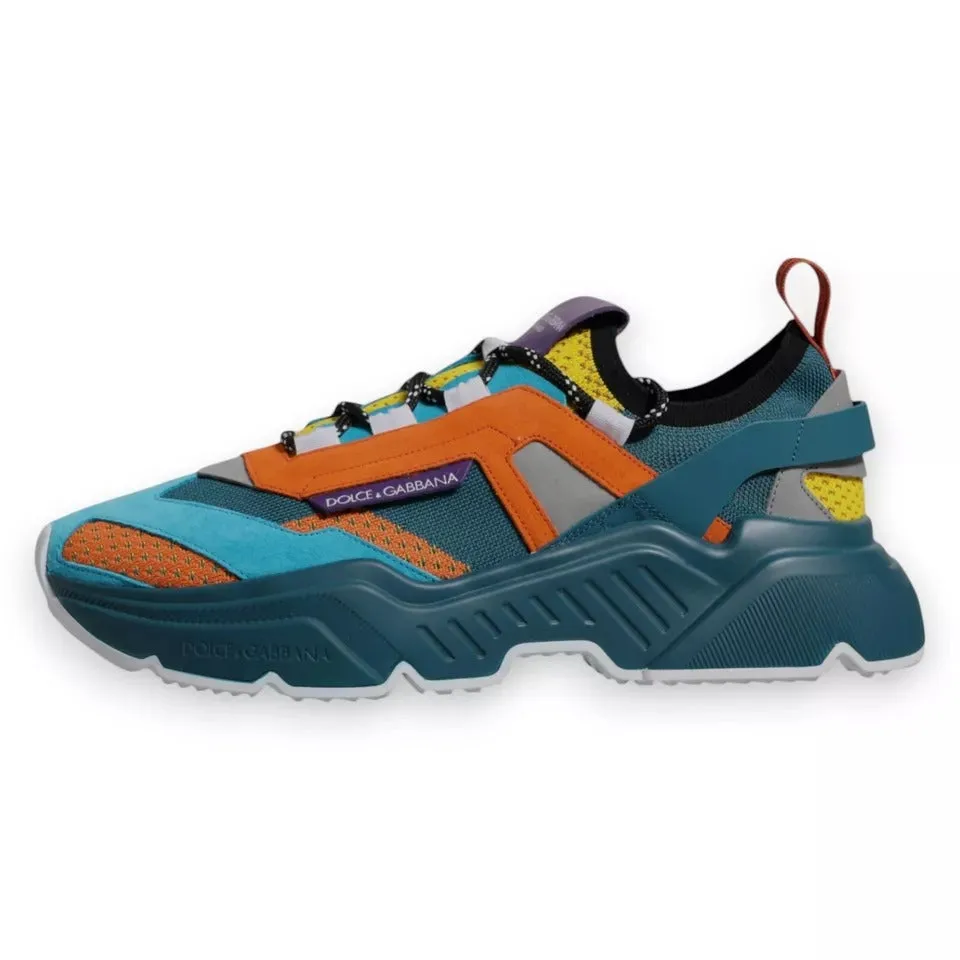 Dolce&Gabbana DAYMASTER Men Multicolor Sneakers Polyester Trainer Shoes EUR 44.5