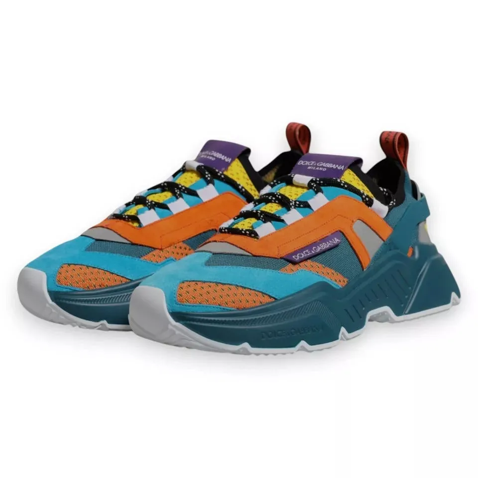 Dolce&Gabbana DAYMASTER Men Multicolor Sneakers Polyester Trainer Shoes EUR 44.5