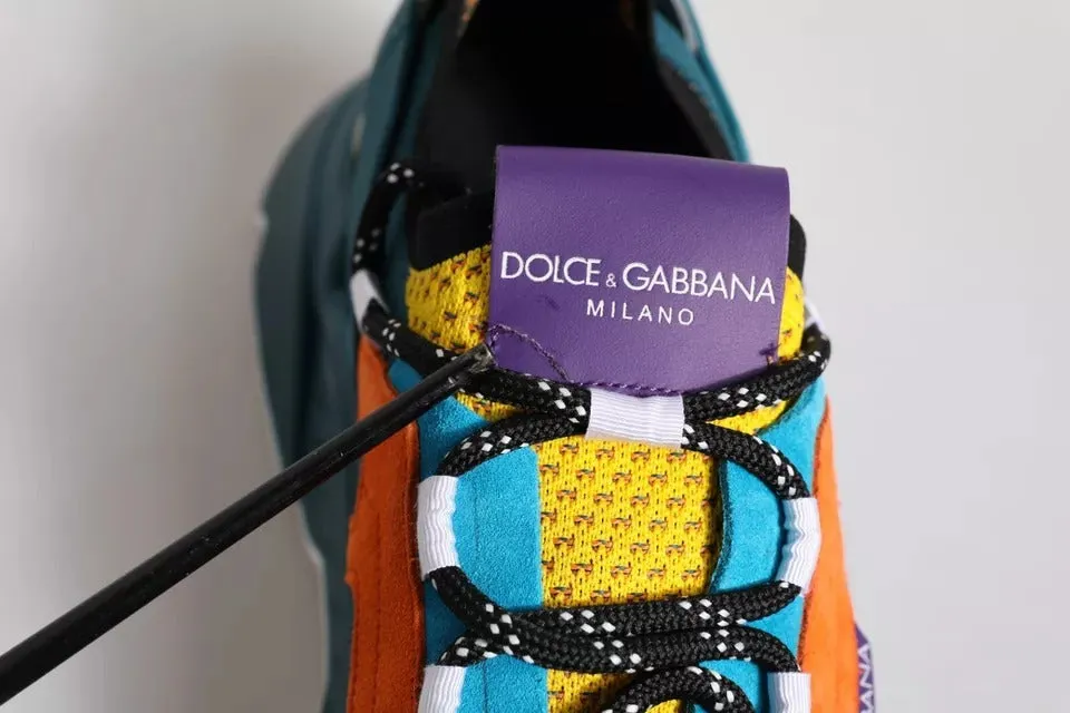 Dolce&Gabbana DAYMASTER Men Multicolor Sneakers Polyester Trainer Shoes EUR 44.5