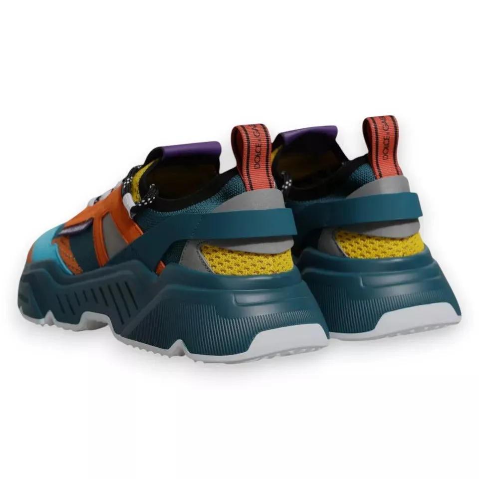 Dolce&Gabbana DAYMASTER Men Multicolor Sneakers Polyester Trainer Shoes EUR 44.5