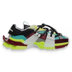 Dolce&Gabbana Men Multicolor Sneakers Polyester Panelled Trainer Shoes Sz EUR 40