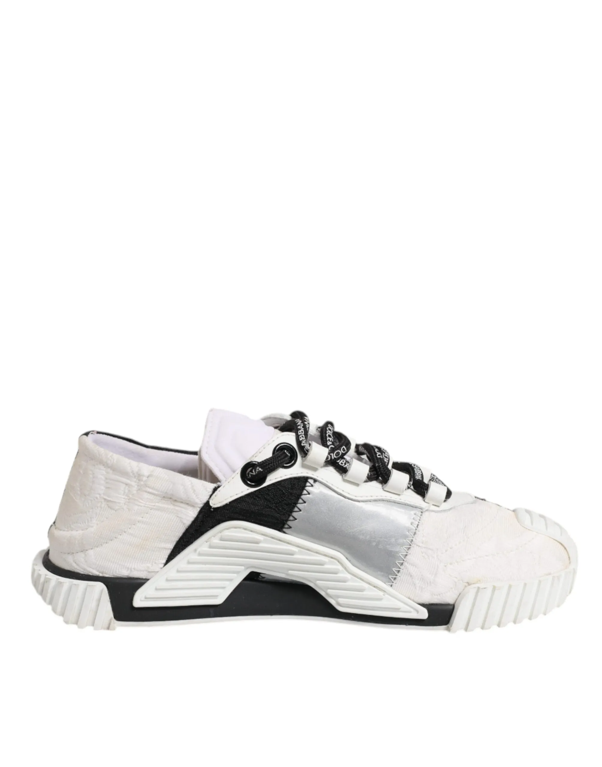 Dolce&Gabbana NS1 Women White Sneakers Leather Lace Up Flat Trainer Shoes EUR 35