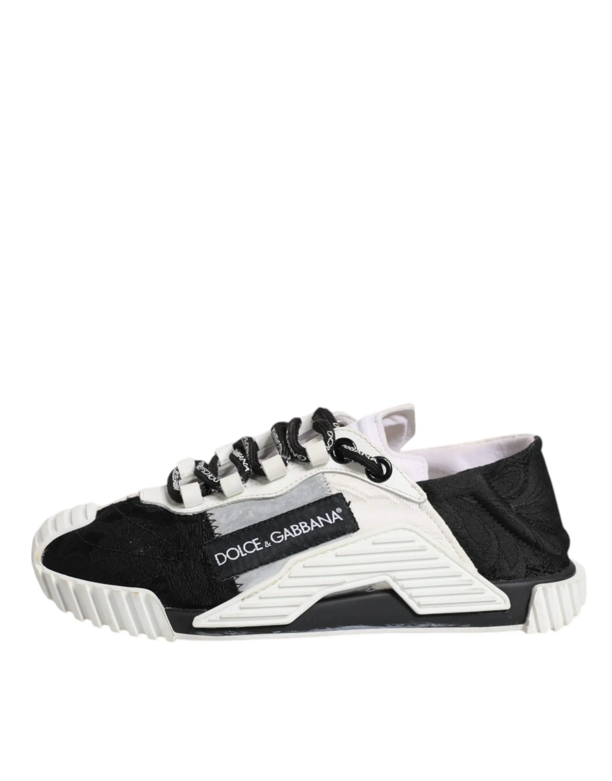 Dolce&Gabbana NS1 Women White Sneakers Leather Lace Up Flat Trainer Shoes EUR 35