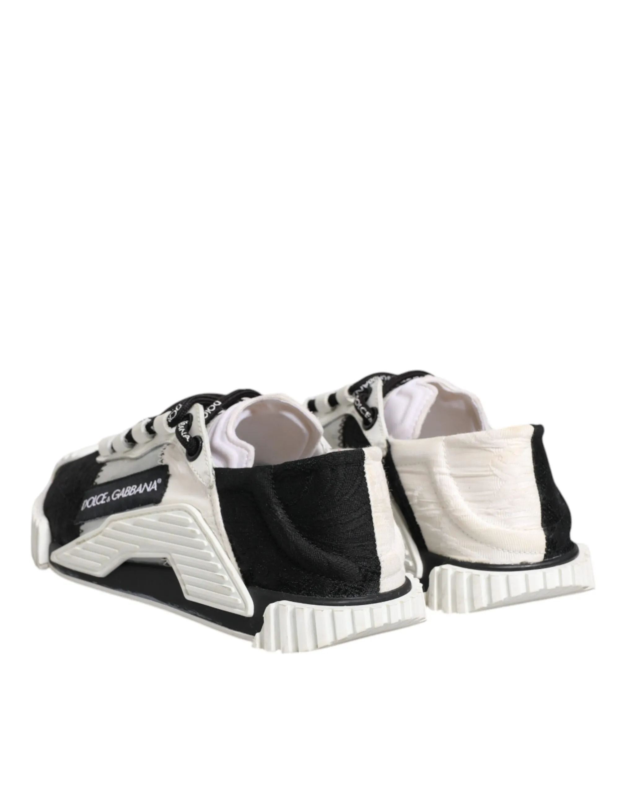 Dolce&Gabbana NS1 Women White Sneakers Leather Lace Up Flat Trainer Shoes EUR 35