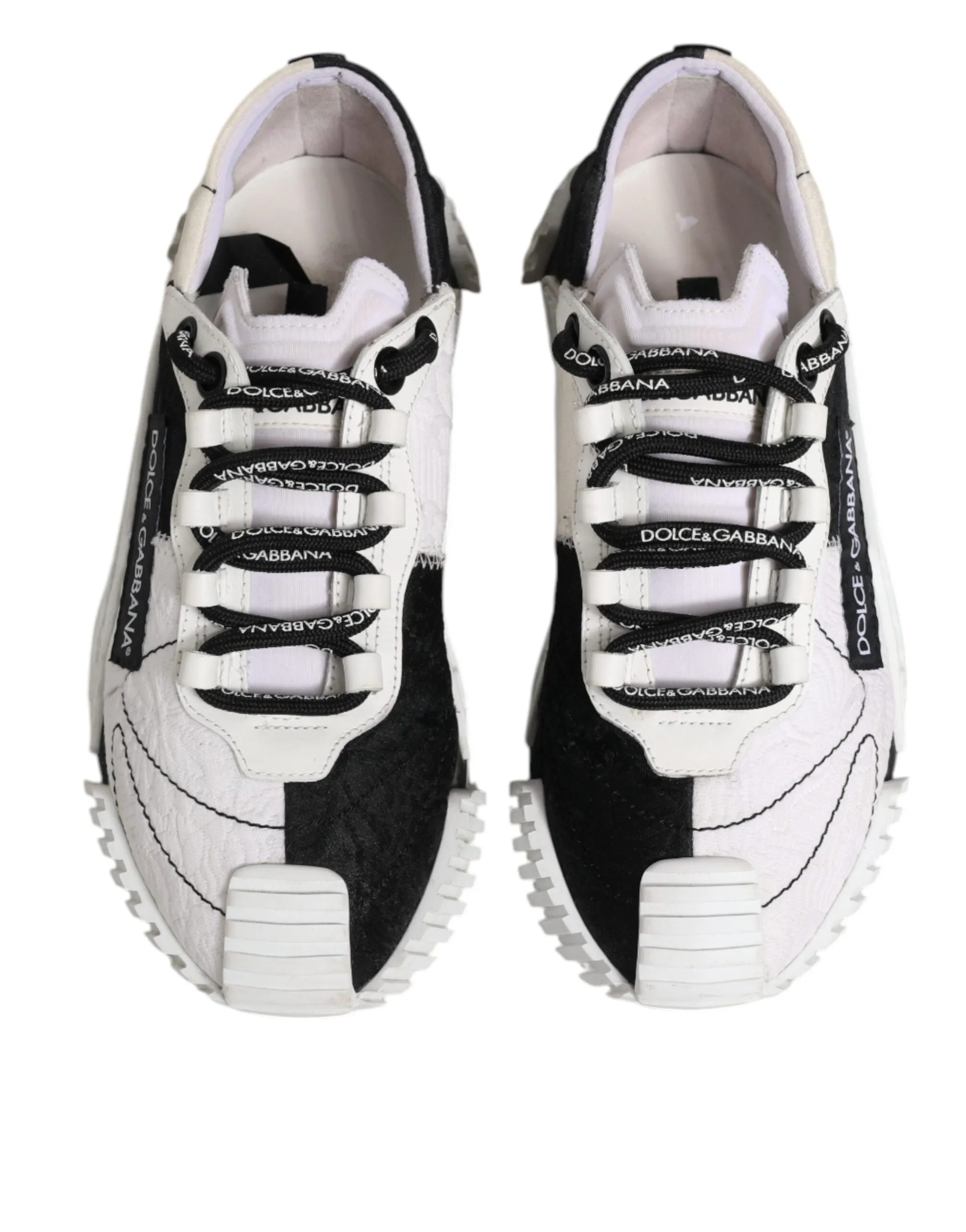 Dolce&Gabbana NS1 Women White Sneakers Leather Lace Up Flat Trainer Shoes EUR 36