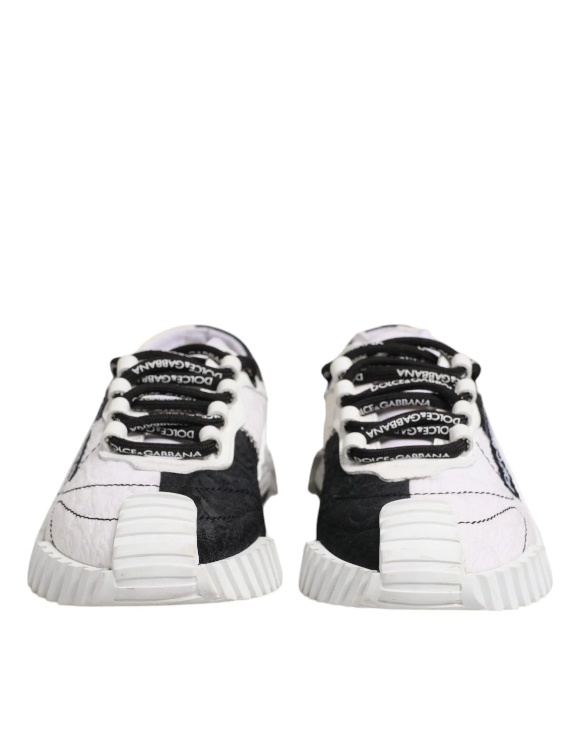 Dolce&Gabbana NS1 Women White Sneakers Leather Lace Up Flat Trainer Shoes EUR 36