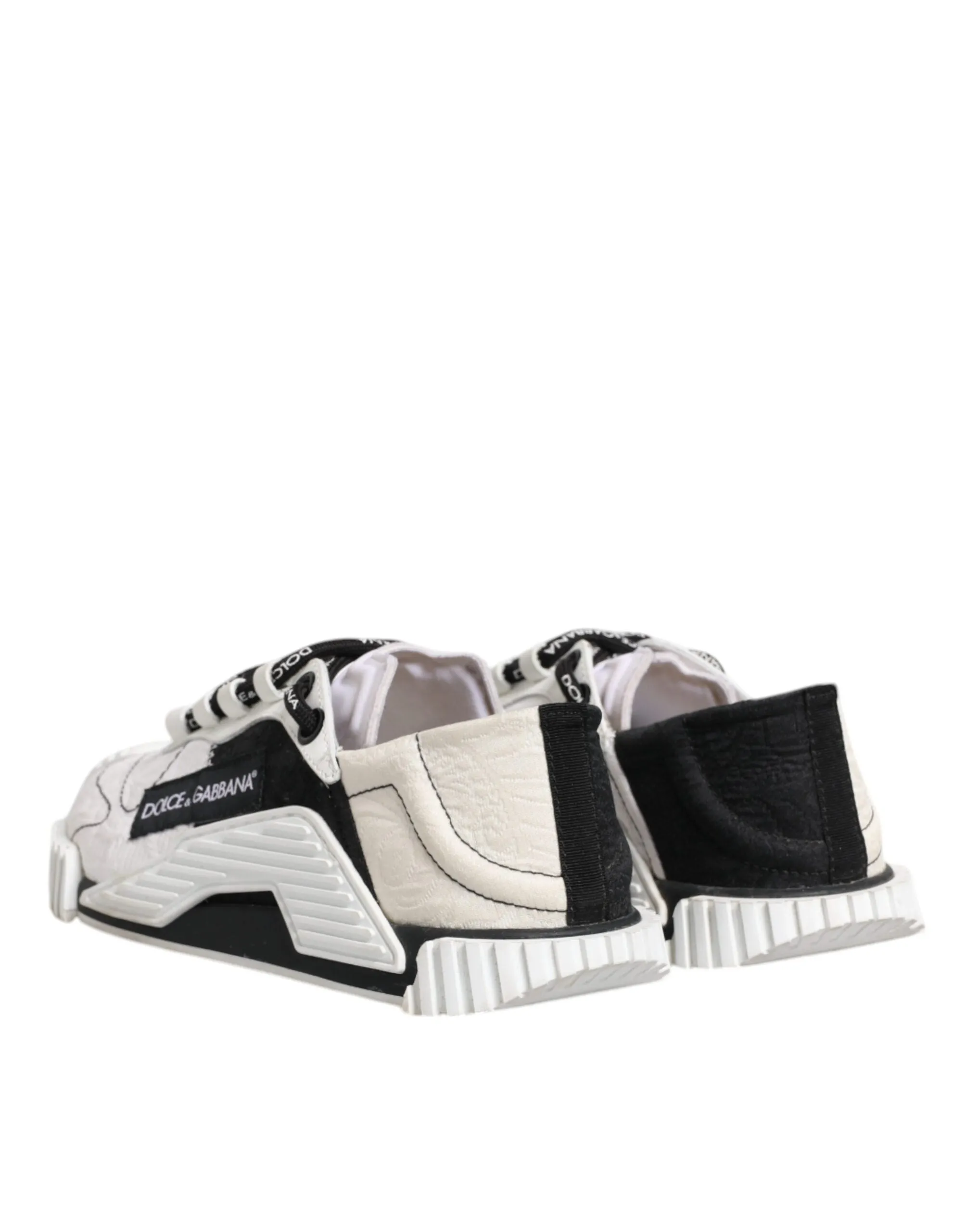 Dolce&Gabbana NS1 Women White Sneakers Leather Lace Up Flat Trainer Shoes EUR 36