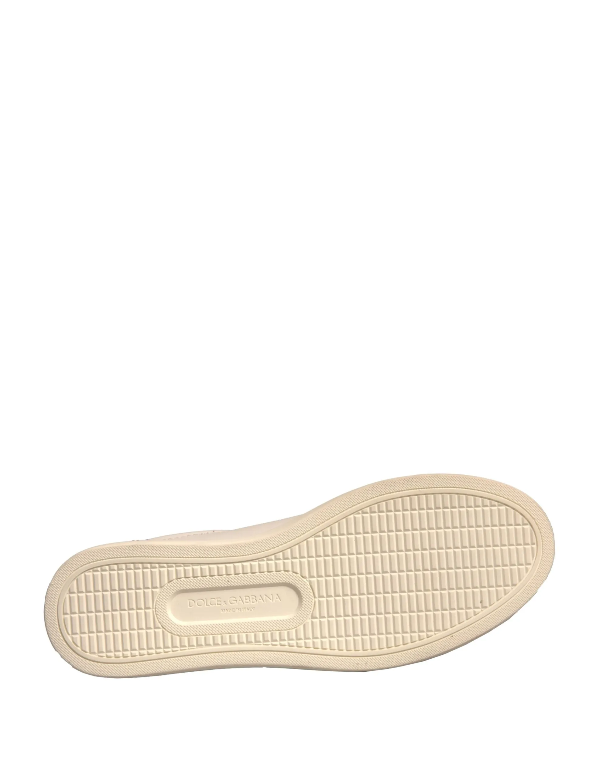 Dolce&Gabbana Women Ivory Sneakers Leather Low Top Athletic Trainer Shoes EUR 36