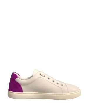Dolce&Gabbana Women Ivory Sneakers Leather Low Top Athletic Trainer Shoes EUR 36