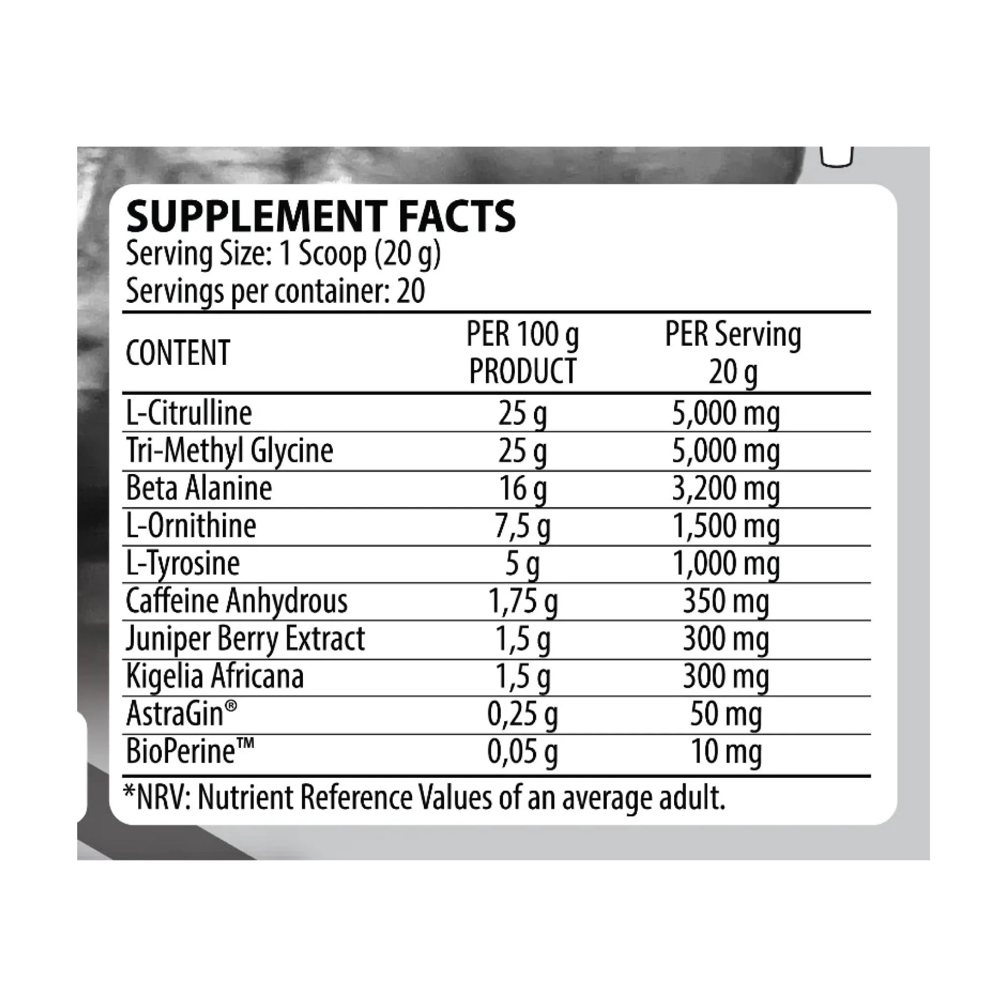 Dorian Yates Nutrition NOX Pump Ultimate 400g