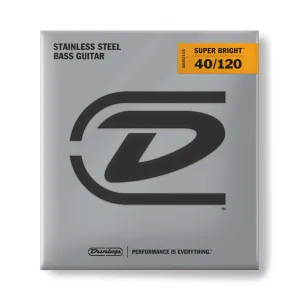 Dunlop Super Bright Stainless Steel Round Wound Bass Strings