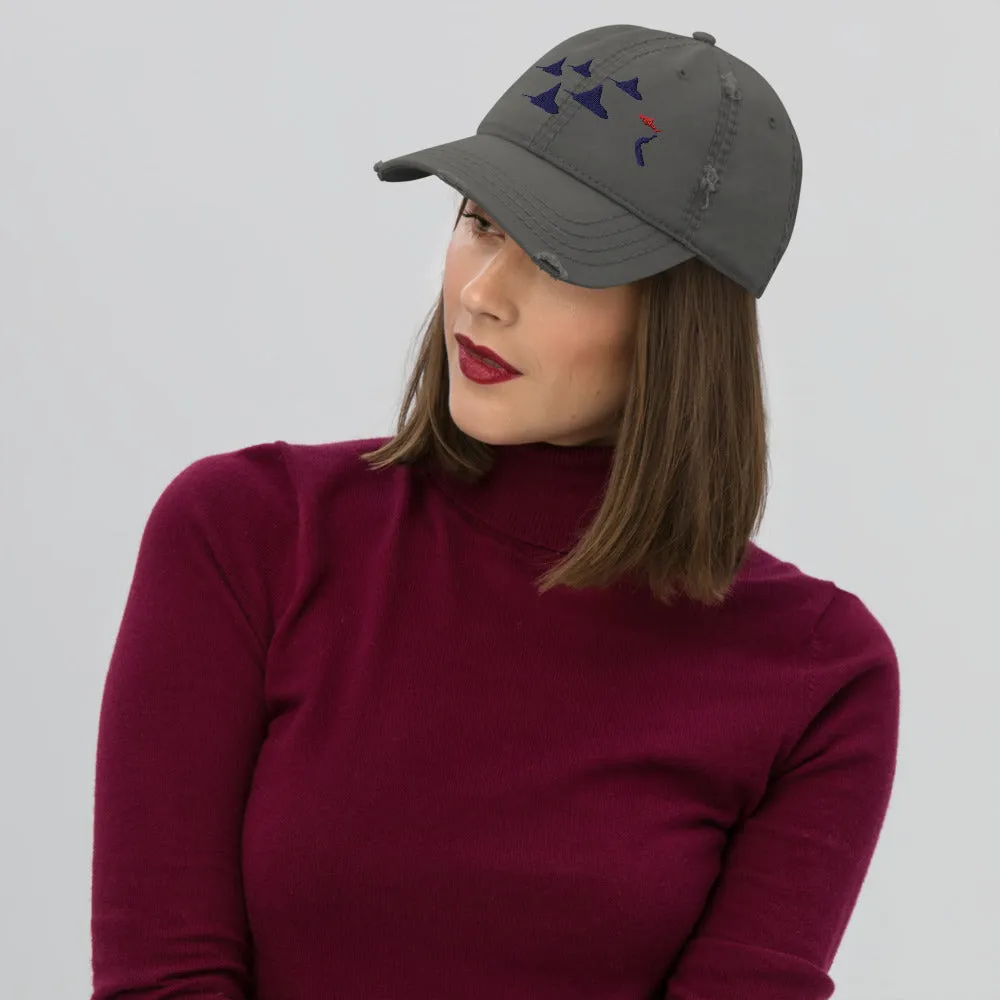 Eagle Ray City Ocean Dreams Distressed Dad Hat
