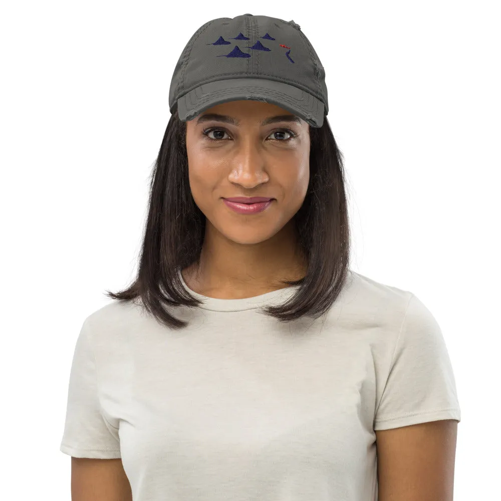 Eagle Ray City Ocean Dreams Distressed Dad Hat