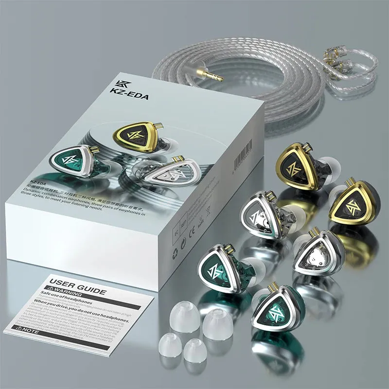 Earphones Bass/Balanced/Hi-Res Earbuds - In Ear Monitor Headphones - Sport Noise Cancelling HIFI Headset