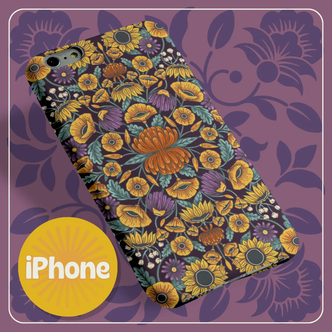 Earth, Wind & Floral iPhone Tough Case